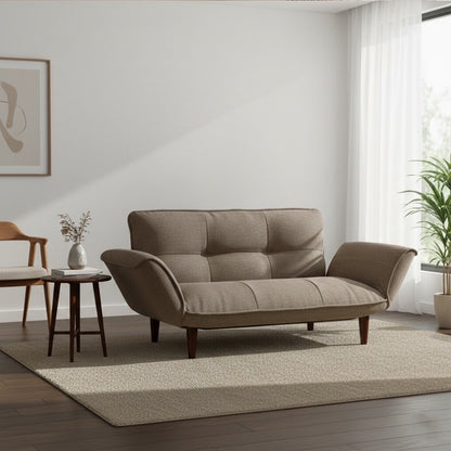 【CELLUTANE】日本製 獨立筒彈簧 A01雙人沙發加長型(2P) [棉麻材質]摺疊床沙發 布沙發 地板沙發