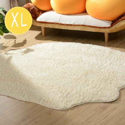 【CELLUTANE】荷包蛋地毯 (蛋白地毯+蛋黃抱枕) 地墊 腰靠 靠枕 地毯 床邊地毯 臥室地毯 客廳地毯