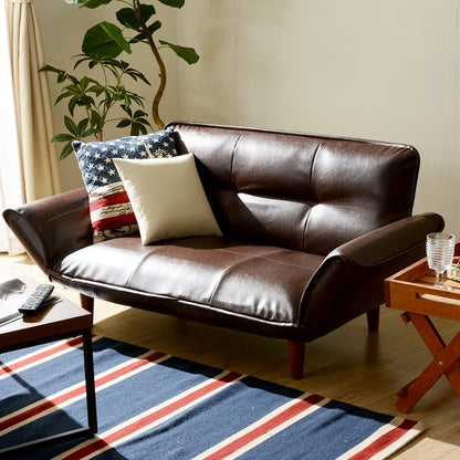 【CELLUTANE】 A01雙人沙發加長型(2P) [皮革/燈芯絨] 日本製 平價沙發 小沙發 沙發床 獨立筒沙發