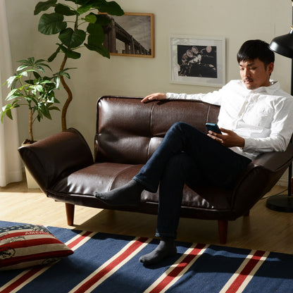 【CELLUTANE】 A01雙人沙發加長型(2P) [皮革/燈芯絨] 日本製 平價沙發 小沙發 沙發床 獨立筒沙發