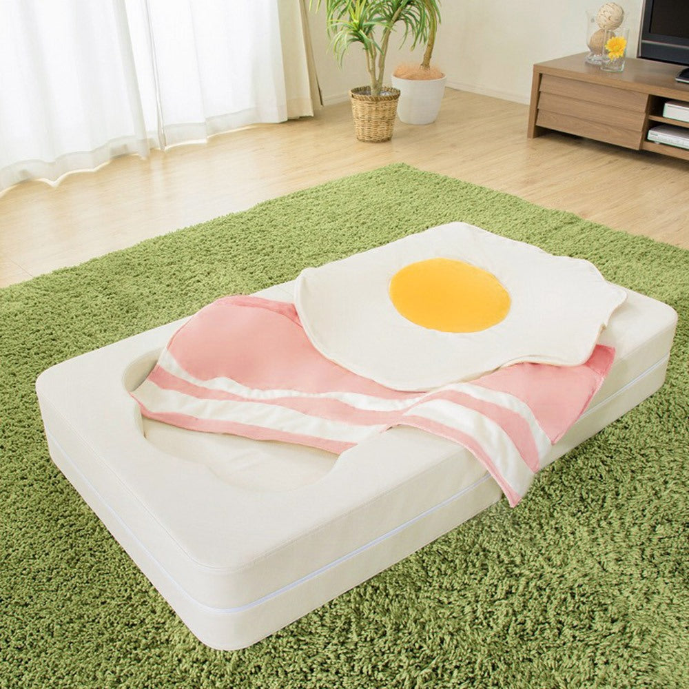 【CELLUTANE】 A624培根毛毯 聖誕節 交換禮物 創意毛毯 / 珊瑚絨 / 兒童毯 / 小孩毯 / 嬰兒毯