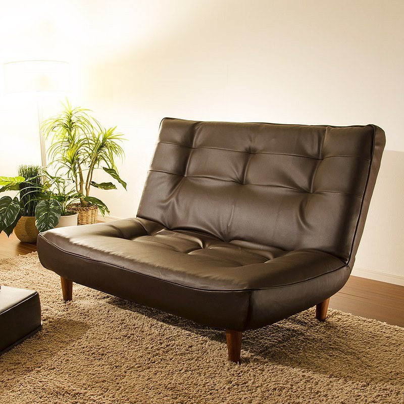 CELLUTANE】 A40 LULU 高靠背雙人沙發 獨立筒沙發 皮革/棉麻 日本進口 日本製