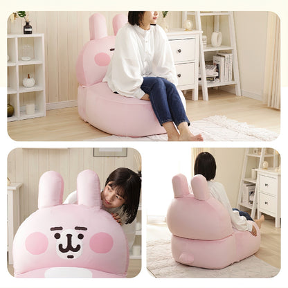 【CELLUTANE x 卡娜赫拉的小動物】粉紅兔兔 造型沙發椅 日本授權進口商品