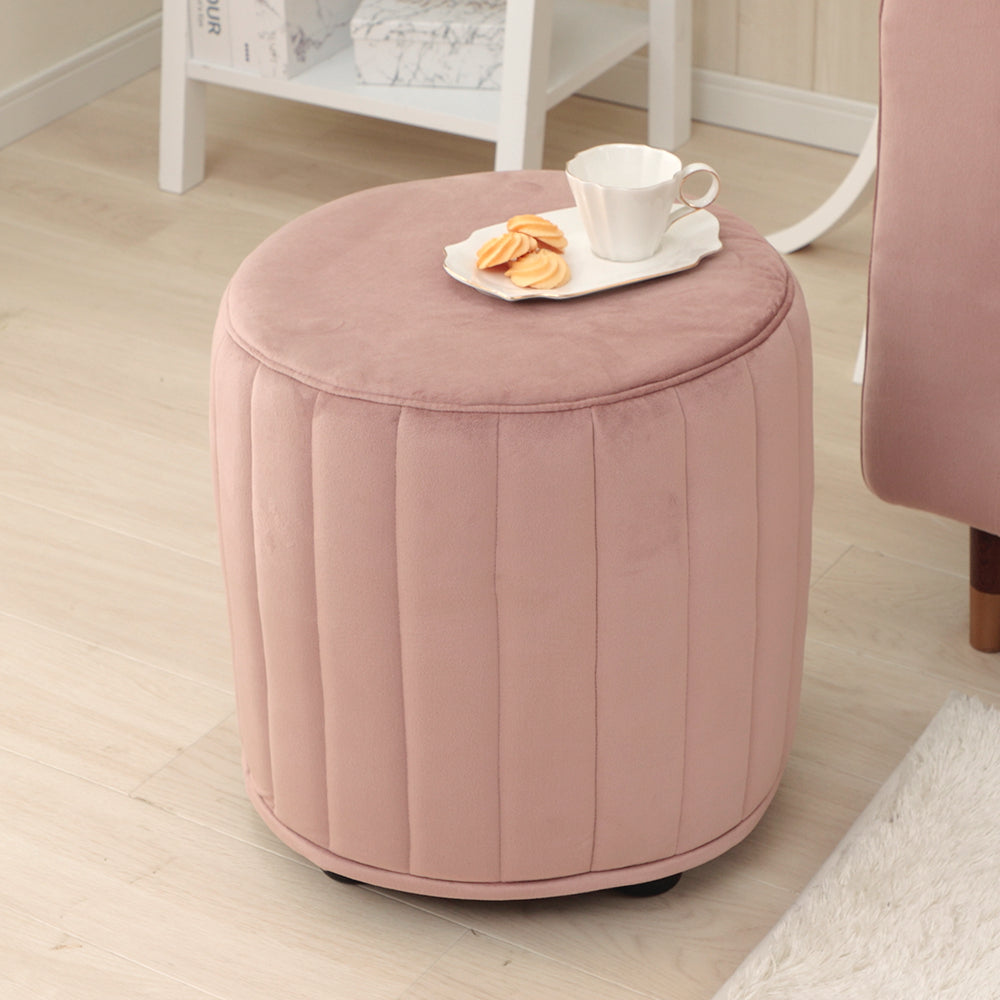 【CELLUTANE】A1239 絲絨圓形椅凳 茶几 / 圓凳 / 穿鞋椅 / 玄關凳 / 小凳子
