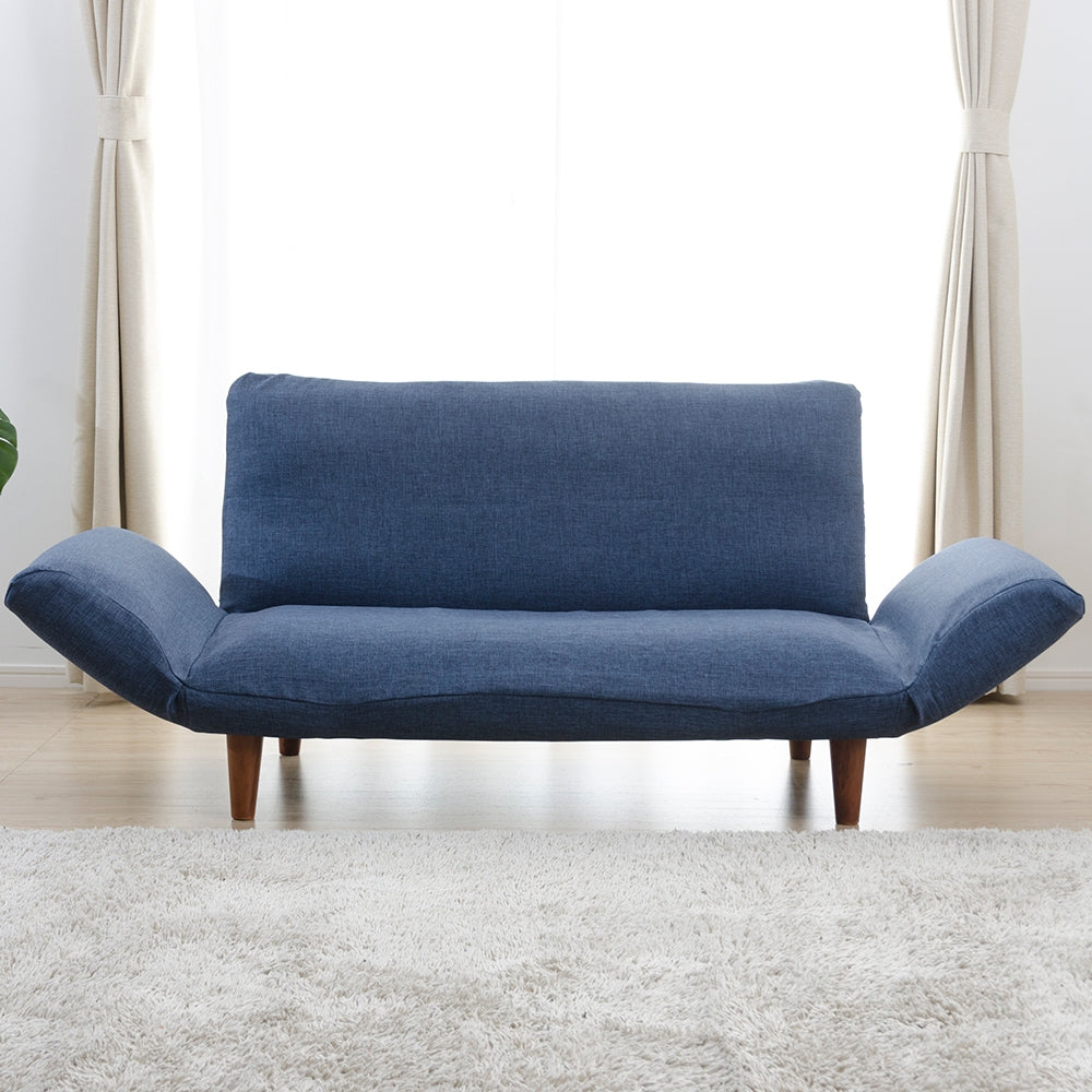 【CELLUTANE】可拆洗 日本製 獨立筒彈簧 A01雙人沙發加長型(2P) [棉麻材質]摺疊床沙發 布沙發 地板沙發