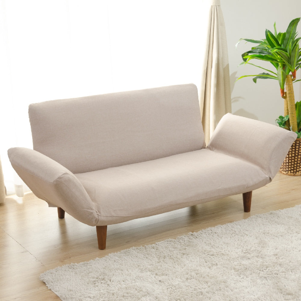 【CELLUTANE】可拆洗 日本製 獨立筒彈簧 A01雙人沙發加長型(2P) [棉麻材質]摺疊床沙發 布沙發 地板沙發