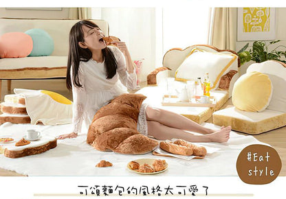 【CELLUTANE】A899 可頌麵包 抱枕 靠墊 聖誕節禮物 交換禮物