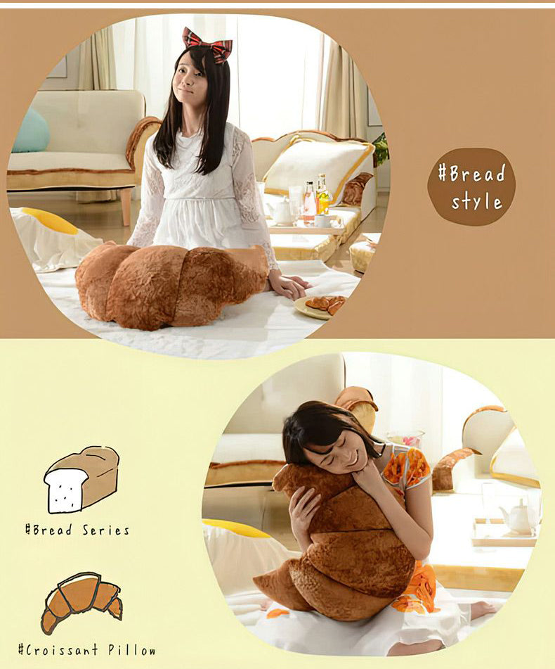 【CELLUTANE】A899 可頌麵包 抱枕 靠墊 聖誕節禮物 交換禮物