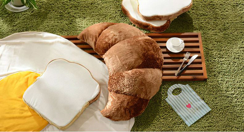 【CELLUTANE】A899 可頌麵包 抱枕 靠墊 聖誕節禮物 交換禮物